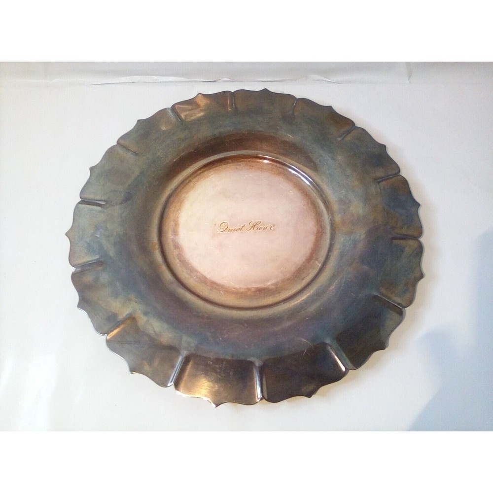 Vintage Early American Silver plated serving tray 4201